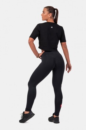 Топ Minimalist Logo NEBBIA crop top 600 Black