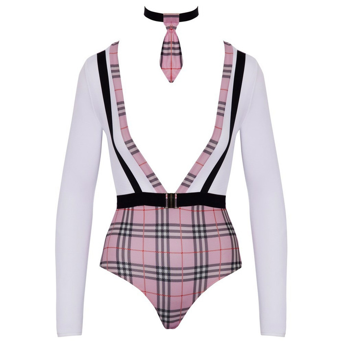 Костюм школьницы Cottelli, розово-белый, 2 предмета, размер S