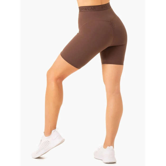 Шорты Level Up High Waisted Scrunch Shorts - Chocolate