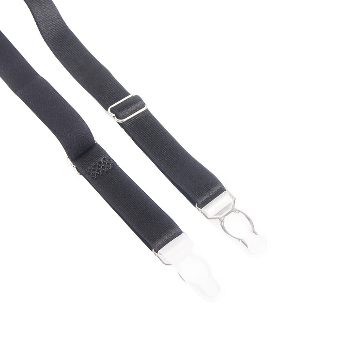 Мужской пояс кружевной с подвязками Star Night черный, M