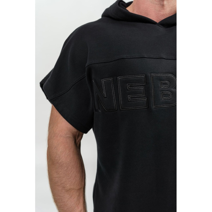 Безрукавка Nebbia Hooded T-shirt Gym Rag top CHAMPION Black 706