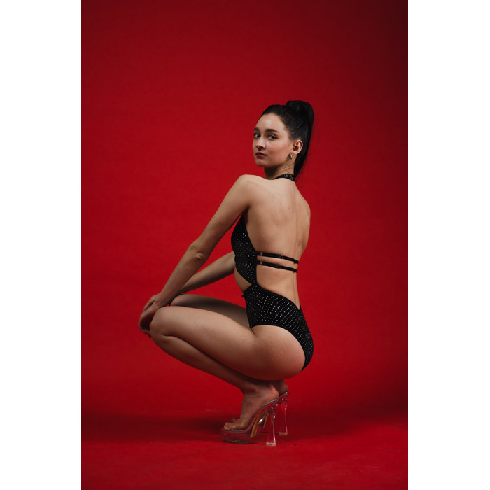 Eclipse — Боді Із Вирізом На Талії Та Ефектним Блиском Для Сцени Й Pole Dance