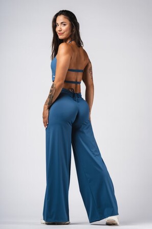 Штани Deni x NEBBIA High-waist Flared Pants Blue 312