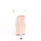 Босоніжки Pleaser Adore-708LG *7 дюймів на підборах, 2 3/4 дюйма з ремінцем на щиколотці PF, з блискітками на підошві, прозорі/рум'яні