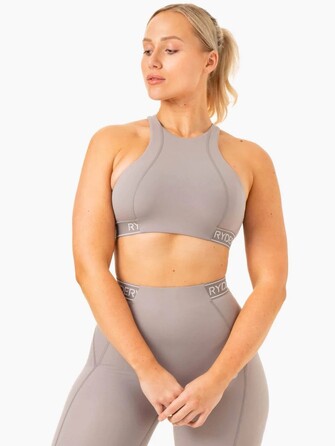 Топ Level Up High Impact Sports Bra - Steel Grey