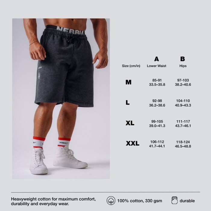 Шорти NEBBIA x Olympia Relaxed Sweat Shorts Bordo 950