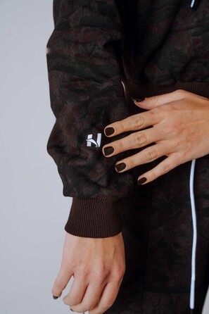 Спортивна кофта Nebbia Relaxed Zip Hoodie POWER Dark Brown Camo 895