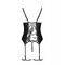 Корсет та стрінги чорний S/M BETH CORSET - Passion