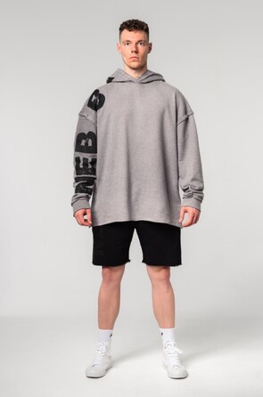 Худі Nebbia Washed-off Oversized Pullover Hoodie NO BS Light Grey 371