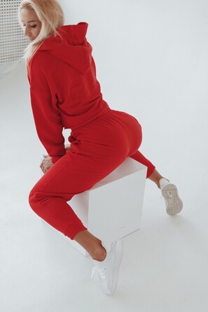 Штани спортивні Fitzona Victory red з вирізами для танців