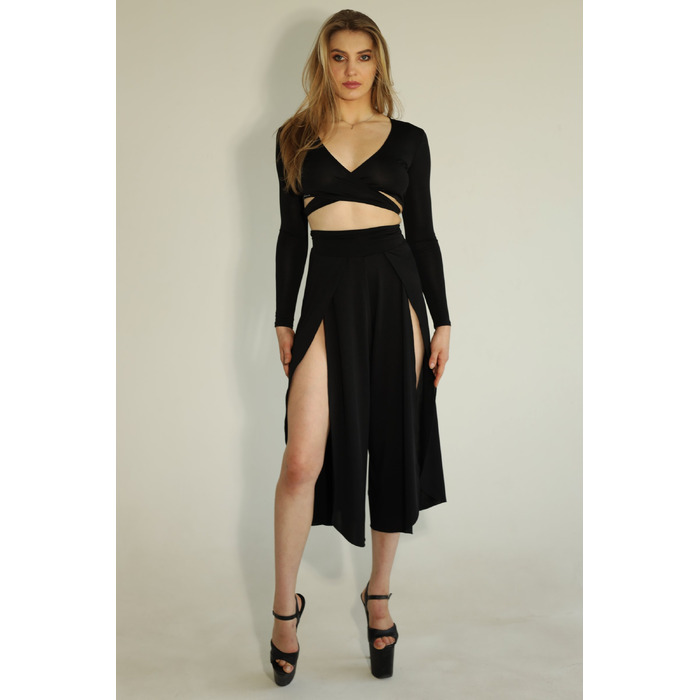 FLY CULOTTES — Повітряні Кюлоти Для Pole Dance, Contemporary Та Сценічних Виступів - чорний