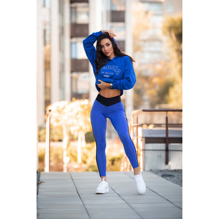 Легінси Nebbia High Waisted Side Stripe Leggings Iconic Blue 209