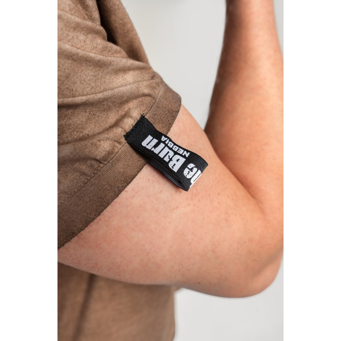 Футболка Nebbia Washed-off Cotton T-shirt MAX OUT Light Brown 357