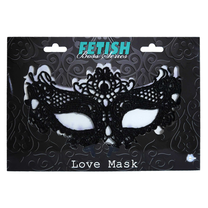 Венеціанська Маска чорна Love Mask - Boss Series Fetish