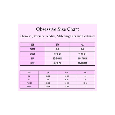 Панчохи під пояс Obsessive Girlly S/M бежевий, рожевий