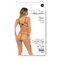 Комплект білизни Rene Rofe Vinyl Vibes, вініл з мереживом, чорний, S/M