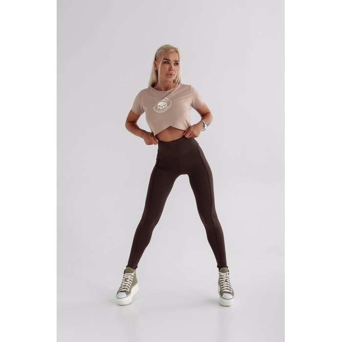 ЛЕГИНСЫ TOTAL BROWN CAROTA FITNESS LEGGING 14624