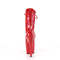 Чоботи Pleaser Adore-1040WR-HG *7 дюймів на підборах, голографічні черевики на шнурівці 2 3/4 дюйма з PF, червоні