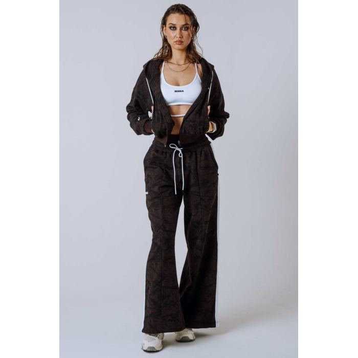 Спортивна кофта Nebbia Relaxed Zip Hoodie POWER Dark Brown Camo 895