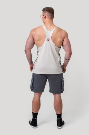 Майка Nebbia Washed Muscle Back Stringer GOLDEN AGE Light Grey 791