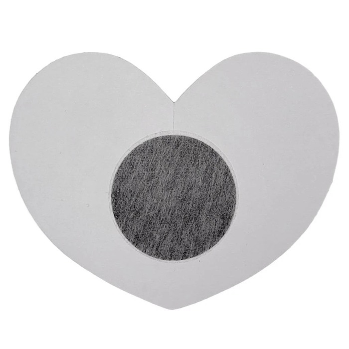 Наклейки на соски в форме сердца Be Wicked Heart Nipple Stickers черные, 3 пары