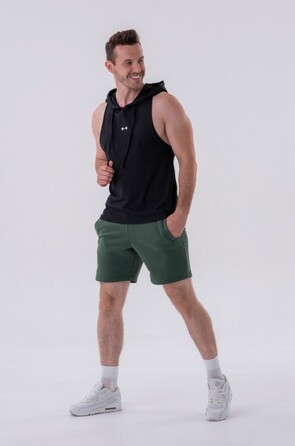 Шорти Relaxed-fit Shorts with Side Pockets DARK GREEN 319