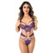 Боди ажурное Daring Intimates с декоративными стрепами, фиолетовый