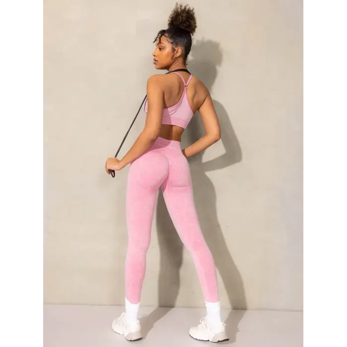 Легінси Ryderwear Stonewash Scrunch Seamless Leggings - Pink Stonewash
