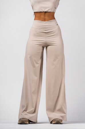 Штани Deni x NEBBIA High-waist Flared Pants Cream 312