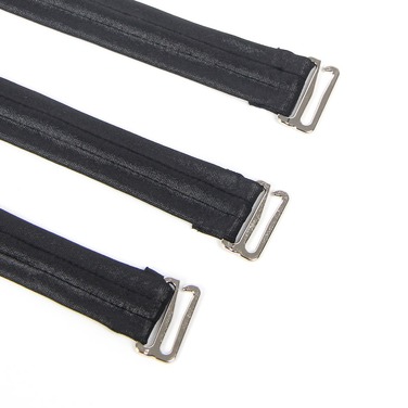 Платье из искусственной кожи и ремешками на руки и шею Star Night с трусиками, черный, XL