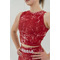 Топ Nebbia Crop tank top ROUGH GIRL Red 617