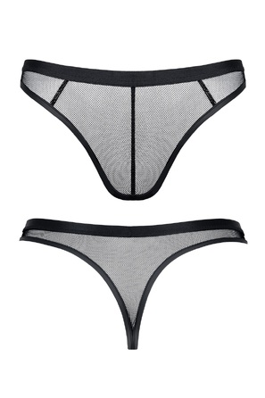 Мужские стринги из эластичной сеточки Regnes Fetish Planet черные, S