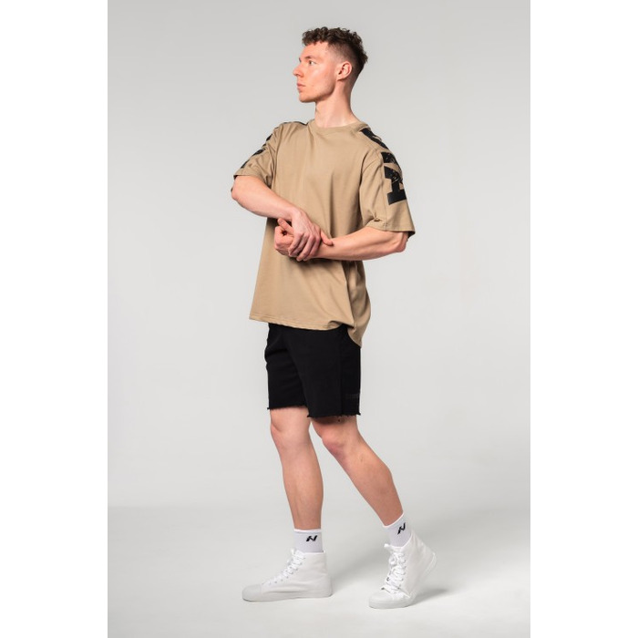 Футболка Nebbia Oversized T-shirt LIFTING CLUB Light Brown 353