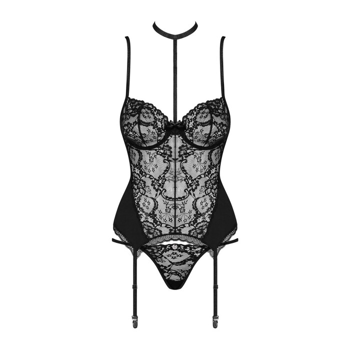 Комплект Obsessive Reneliai сорочка и стринги L/XL