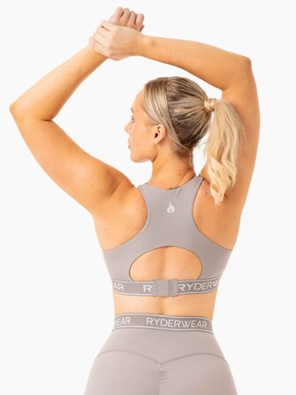 Топ Level Up High Impact Sports Bra - Steel Grey