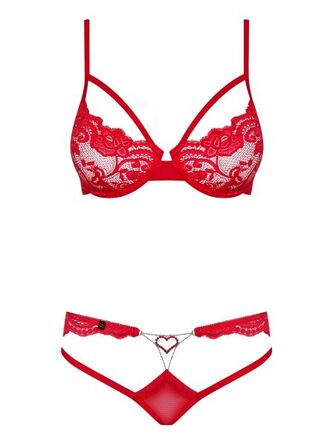 Комплект Obsessive 829-SET-3 SET S / M червоний