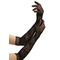 Перчатки в сеточку удлиненные с бабочками BACI Butterfly Lace Opera Gloves, черный