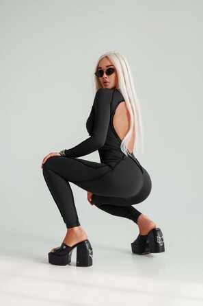 Комбінезон Fitzona Jumpsuit Fitness Black MACFTZ02