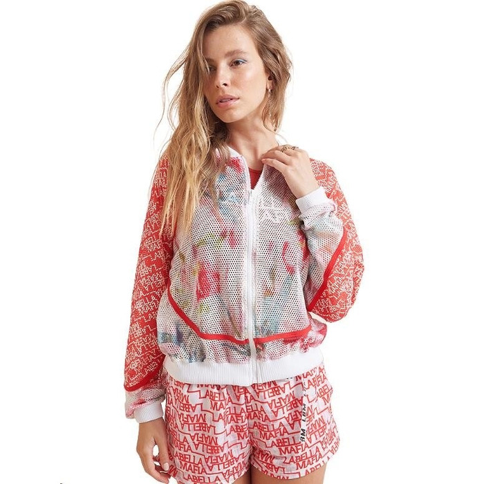 JACKET NEUTRAL FLOWERS ESTAMPADO