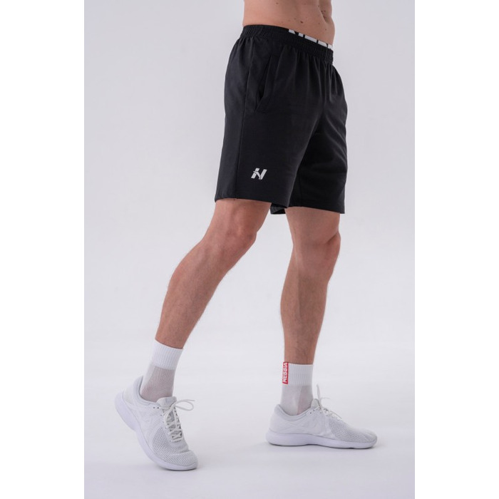 Шорти Relaxed-fit Shorts with Side Pockets BLACK 319