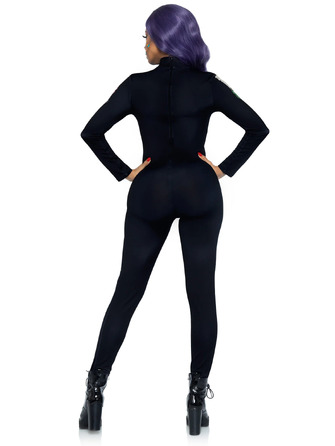 Комбинезон скелет с цветочным принтом Leg Avenue Floral skeleton catsuit S