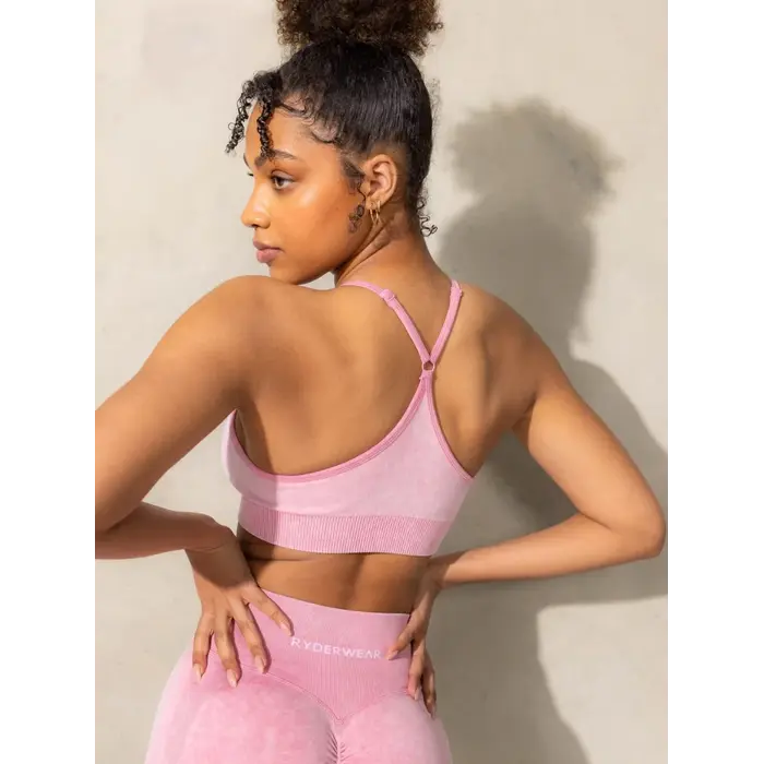 Топ Ryderwear Stonewash Seamless Sports Bra - Pink Stonewash