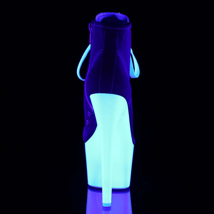 Ботинки Adore-700SK-02 *7 дюймов, каблук, высота PF 2 3/4 дюйма, молния сбоку, красно-белые