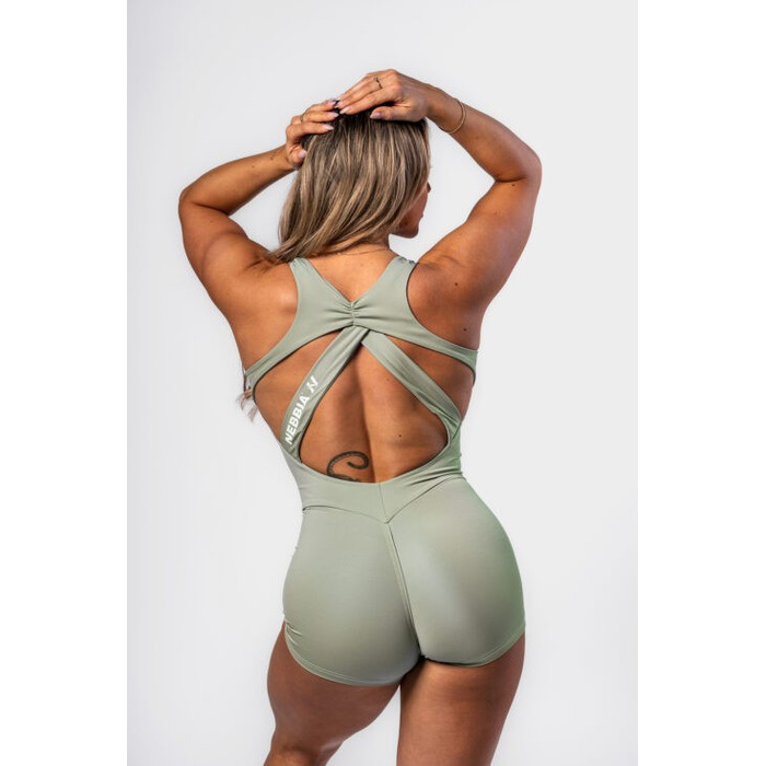 Комбінезон Nebbia Body-Enhancing Workout Jumpsuit STRONG BEAUTY Light Green 427