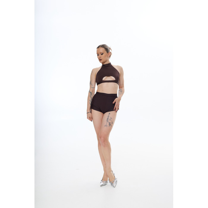 HALTER top Chocolate matte biflex_ шоколадний матовий біфлекс