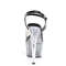 Босоніжки Pleaser Adore-708T-1 на підборах 7 дюймів, 2 3/4 дюйма з ремінцем на щиколотці PF Ombre, сірі/прозорі