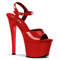 Босоножки Pleaser Sky-309. Каблук 7 дюймов, высота подошвы 2 3/4 дюйма. Босоножки красного цвета.