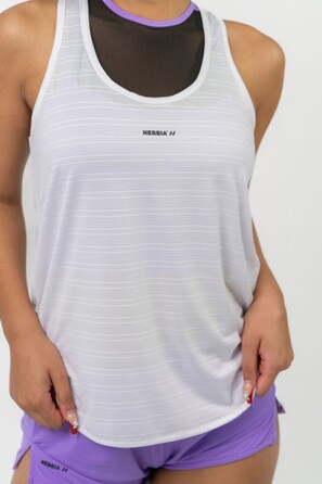 Майка FIT Activewear Tank Top 'Airy” with Reflective Logo White 439