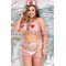 Ігровий костюм Медсестри в дрібну сітку Baci Lingerie 4 предмети, білий, XL