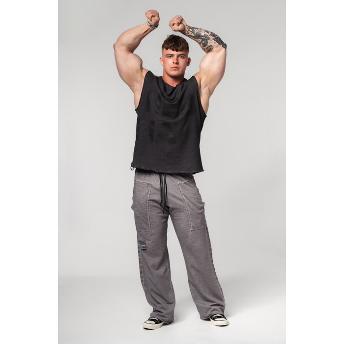 Штани Nebbia Washed-off Gym Sweatpants NO SHORTCUTS Light Grey 372